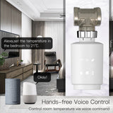 Moes Zigbee Smart Thermostat Radiator Valve Energy Saving 2MQTT Digital Timer Voice Remote Control TRV, view 3