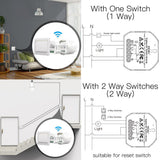 MOES Tuya ZigBee 3.0 RF Switch Module, Smart Light Switch Module 1/2 Gang, view 3