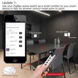 Moes Tuya ZigBee Wireless Scene Switch 4 Gang Remote Point to Point Control, view 3