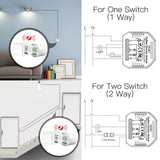 ZigBee Dimmer Module, Smart Switch Relay Module, MOES Hub Required 1/2 Gang Interruptor, view 2