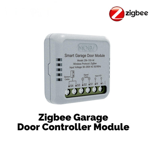 Moes Zigbee Garage Door Controller Module Works with Tuya/Smart Life Alexa & Google Home Voice Control