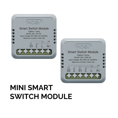 Moes ZigBee Mini DIY Smart Light Switch Module Relay Timer 1/2/3/4 Gang