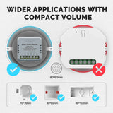 Moes ZigBee Mini DIY Smart Light Switch Module Relay Timer 1/2/3/4 Gang, view 2