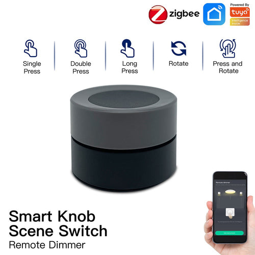 Moes ZigBee Smart Wireless Scene Rotary Switch Multi-control Battery Powered