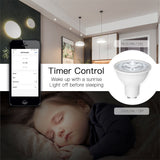 Moes ZigBee GU10 Smart Sync Full Color LED Dimmable Party Light Bulbs RGBCCT 2200-6500K C+W 5W, view 5