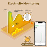 MOES Tuya ZigBee Smart Circuit Breaker 63A Electricity Monitor V0 Fireproof Remote APP Control with Alexa, view 3