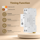 MOES Tuya ZigBee Smart Circuit Breaker 63A Electricity Monitor V0 Fireproof Remote APP Control with Alexa, view 4