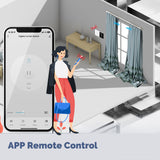 Moes ZigBee Smart Curtain Switch 2.5D Support RF433 Arc Glass Touch Panel, view 5