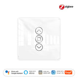 Moes ZigBee Smart Curtain Switch 2.5D Support RF433 Arc Glass Touch Panel, view 6