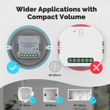 Moes ZigBee Smart Curtain Switch Module Mini Design App Remote Control, view 2