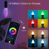 Moes ZigBee Smart E14 Candle LED Light Candle Bulb 5W RGBCCT 2200-6500K Alexa Google Voice Control, view 4