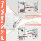 Moes ZigBee 1/2/3/4 Gang Smart Light Switch, Alexa Google APP Remote Light Switching, view 3