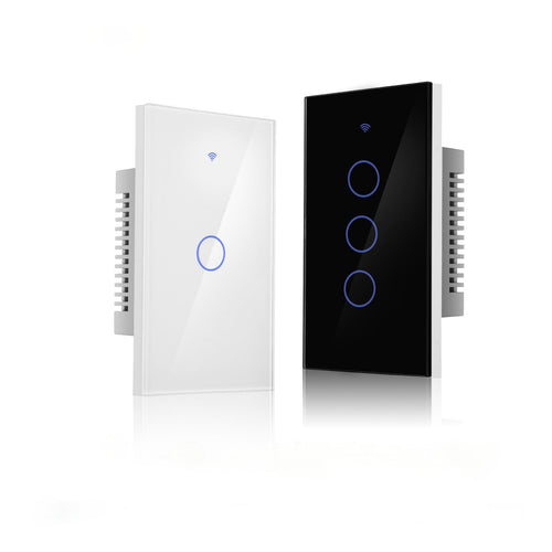 Moes ZigBee Smart Light Switch Touch Glass Panel Neutral Wire Required US Standard