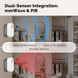 Moes ZigBee Smart mmWave Human Presence PIR Sensor App Remote Monitoring Motion&Motionless Detection, view 2