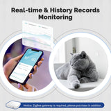 Moes Zigbee Smart Temperature Humidity Sensor Indoor Hygrometer APP Monitoring, view 2