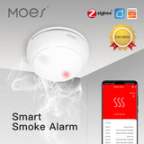 Moes ZigBee Wireless Smart Smoke Detector Fire 85dB Sound Alarm Siren Sensor, view 2