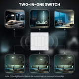 Moes ZigBee Star Ring Smart Light Switch & Scene Controller, Neutral Wire Required, 2 Switches Association, view 2