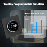 Moes ZigBee Star Ring Smart Thermostat Temperature Controller Water Boiler Electric Heating, view 3