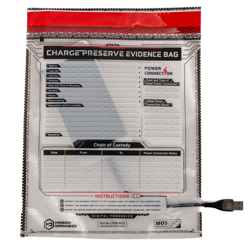 MOS Equipment Mission Darkness™ Charge Preserve Evidence Bag