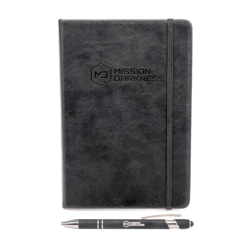 MOS Equipment Mission Darkness™ Executive Notebook & Stylus Pen Set
