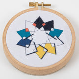 MyTindy 14 cm Embroidered Hoop Zelij Fragments, view 2
