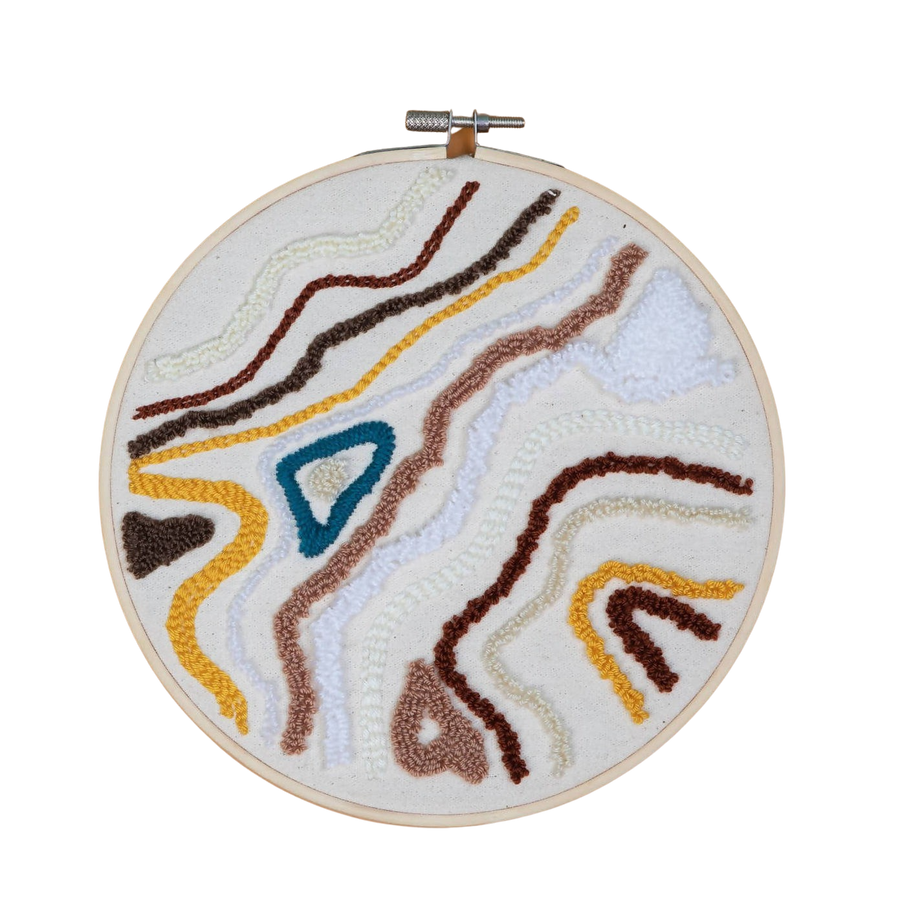 MyTindy 18CM Embroidered Hoop Organic