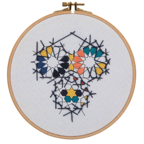 MyTindy 18CM Embroidered Hoop Zellij Fragments