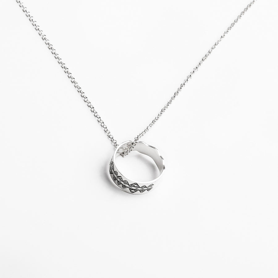 MyTindy 2-in-1 Wavy Reversible RING/NECKLACE