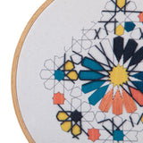 MyTindy 27 cm Embroidered Hoop Zelij Fragments, view 3