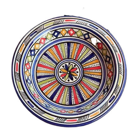 MyTindy 25 cm - Rainbow Moroccan Deep Dish