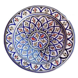 MyTindy 26 cm - Blue & Red Moroccan Deep Dish