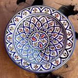 MyTindy 26 cm - Blue & Red Moroccan Deep Dish, view 2