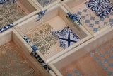MyTindy 27 cm Wooden Tray with Printed Zelij Fragments, view 5