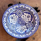 MyTindy 26 cm - Blue & White Moroccan Deep Dish, view 2