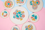 MyTindy 32 cm Embroidered Hoop Zelij Fragments, view 3