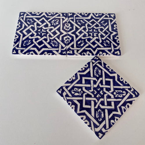 MyTindy 4"X4" tiles blue and white hand painted ceramic bathroom for wall and ground, tiles wall decorative
