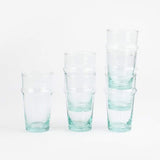 MyTindy 6 Hand Blown Moroccan Glassware Beldi Glass, view 2