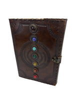 MyTindy 7 CHAKRAS Genuine Goatskin Leather Notebook, view 3