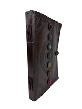 MyTindy 7 CHAKRAS Genuine Goatskin Leather Notebook, view 5