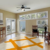 MyTindy Abstract Orange Modern Beni Ourain Rug, view 2