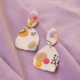 MyTindy Abstract Terrazzo Earrings, view 2