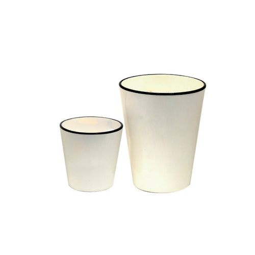 MyTindy ABYED White Ceramic Moroccan Candle