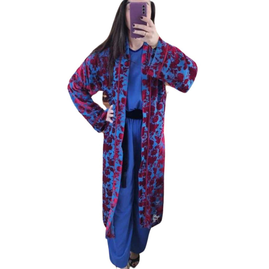 MyTindy AMAJ Red and Blue Kimono