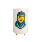 MyTindy Amazigh girl glazed ceramic pot, view 2