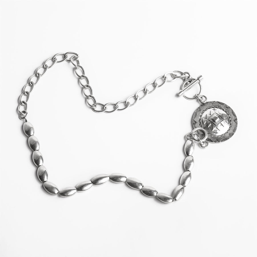MyTindy Amazigh Medaillon Coffee Chain NECKLACE