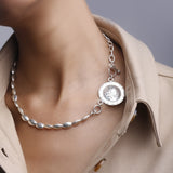 MyTindy Amazigh Medaillon Coffee Chain NECKLACE, view 2