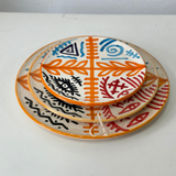 MyTindy Orange Amazigh plate set, view 2