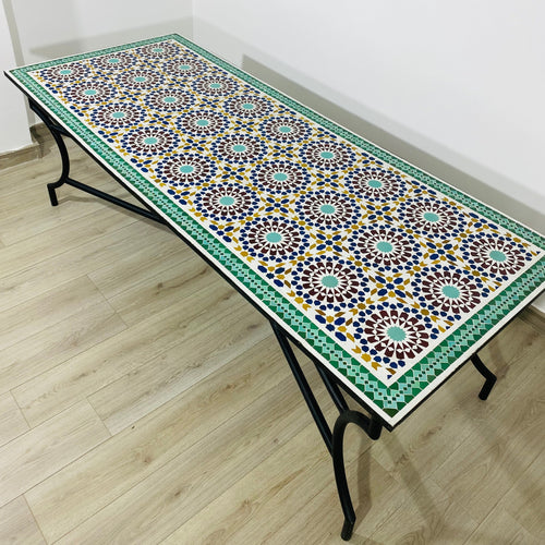 MyTindy Amazing dinning Table, Moroccan Mosaic Table, outdoor and indoor Mosaic Table, Summer mosaic Table, 100% handcrafted, free shipping