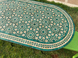 MyTindy Amazing dinning Table, Moroccan Mosaic Table,  Oval table, outdoor-indoor Mosaic Table, Large Mosaic Table, 100% handcrafted, free shipping, view 4