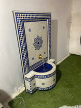 MyTindy Amazing Mosaic Fountain for Outdoor and Indoor, Mid Century Fountain water inside, Moroccan Mosaic Fountain, view 3